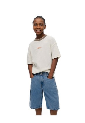 Bermuda Denim Regular Algodón índigo Medio Niño Azul