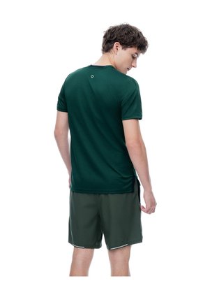 Camiseta Slim Manga Corta Verde Hombre Verde