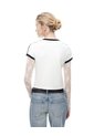Camiseta Slim Estampada Crudo Mujer Beige de Gef