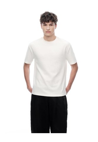 Camiseta Regular Crudo Hombre Beige Gef