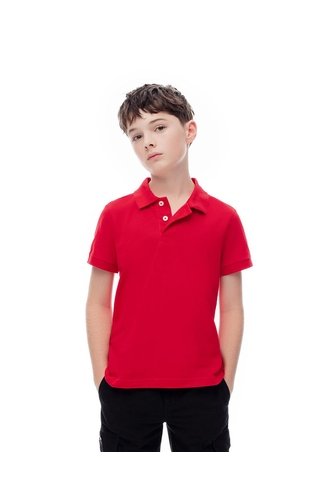 Polo Regular Algodón Roja Niño Rojo Gef