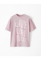 Camiseta Regular Algodón Palo Rosa Estampada Hombre Rosa Claro de Gef