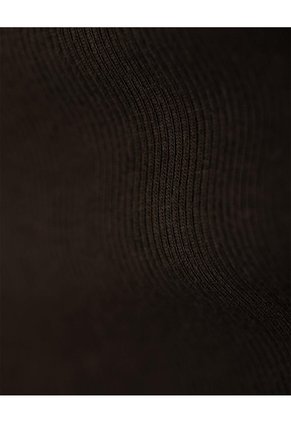 Camiseta Slim Rib Algodón Chocolate Mujer Chocolate