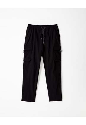 Pantalón Cargo Regular Liviano Negro Hombre Negro