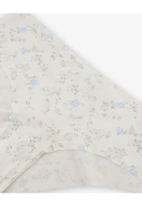Panty Cachetero Tiro Medio Invisible Estampado Mujer Beige