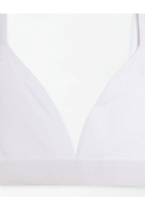 Top Soporte Medio Seamless Blanco Mujer Blanco