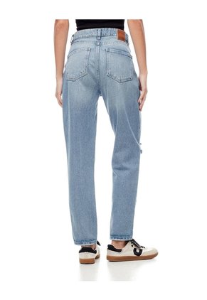 Jean Mom Alto Medio índigo Medio Mujer Azul Oscuro