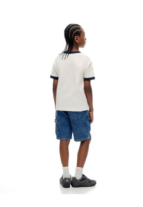 Camiseta Regular Manga Corta Vainilla Niño Beige