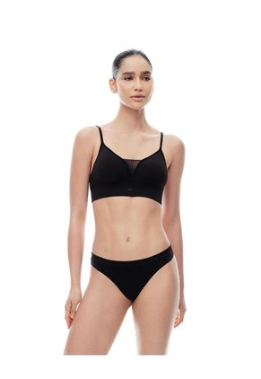 Top Soporte Medio Seamless Copas Removibles Negro Mujer Negro
