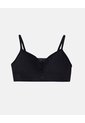Top Soporte Medio Seamless Copas Removibles Negro Mujer Negro de Gef
