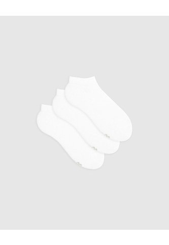 Medias Niño Tobillera Corta Algodón Pack X3 Blancas Blanco Gef