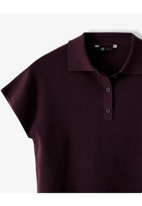 Polo Regular Vinotinto Mujer Violeta