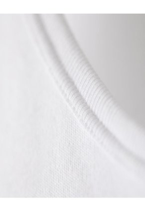 Camisilla Slim Algodón Blanca Hombre Blanco