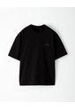 Camiseta Oversize Algodón Negra Hombre Negro de Gef