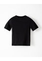 Camiseta Slim Rib Algodón Negra Mujer Negro de Gef
