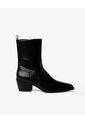 Botas Tipo Western Tacón Medio Negras Mujer Negro de Gef