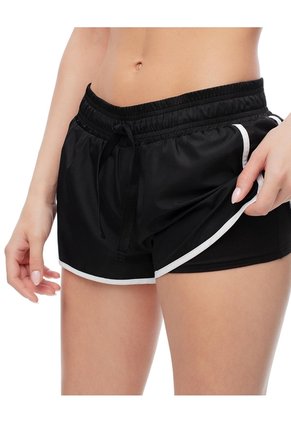 Short Deportivo Ciclista Interno Negro Mujer Negro
