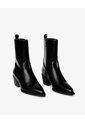 Botas Tipo Western Tacón Medio Negras Mujer Negro de Gef