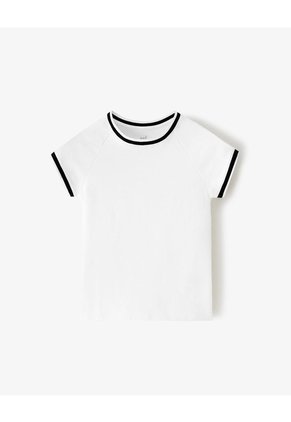 Camiseta Slim Algodón Blanca Mujer Blanco