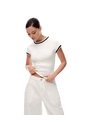 Camiseta Slim Algodón Blanca Mujer Blanco de Gef