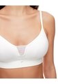 Top Soporte Medio Seamless Copas Removibles Blanco Mujer Blanco de Gef