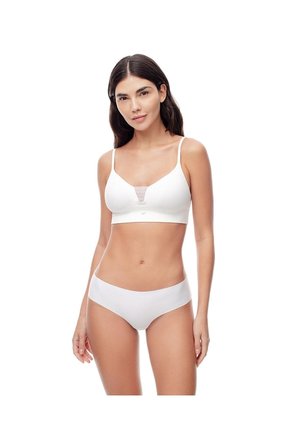 Top Soporte Medio Seamless Copas Removibles Blanco Mujer Blanco