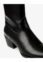 Botas Tipo Western Tacón Medio Negras Mujer Negro de Gef