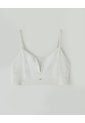 Top Soporte Medio Seamless Copas Removibles Blanco Mujer Blanco de Gef