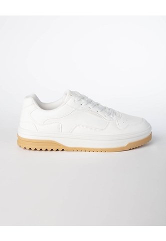 Tenis Casuales Blancos Hombre Blanco Gef