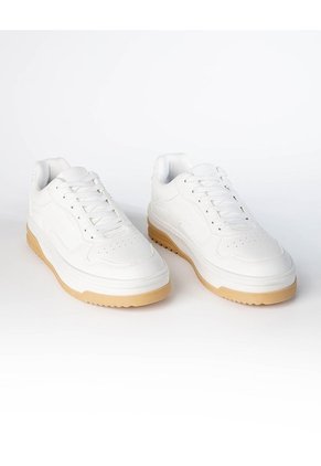 Tenis Casuales Blancos Hombre Blanco