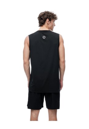 Camisilla Deportiva Antibacterial Negra Hombre Negro