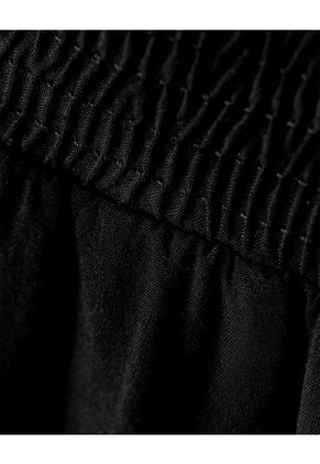Pantalón Wide Leg Tiro Medio Negro Mujer Negro