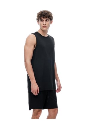 Camisilla Deportiva Antibacterial Negra Hombre Negro