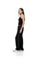 Pantalón Tiro Alto Liviano Negro Mujer Negro de Gef