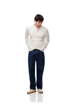 Camibuzo Regular Algodón Vainilla Hombre Beige