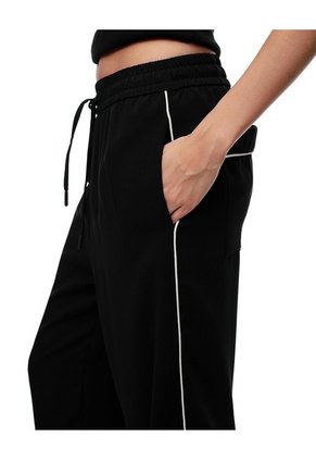 Pantalón Tiro Alto Liviano Negro Mujer Negro