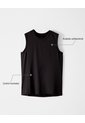 Camisilla Deportiva Antibacterial Negra Hombre Negro de Gef