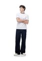 Camiseta Regular Algodón Jersey Azul Hombre Blanco de Gef