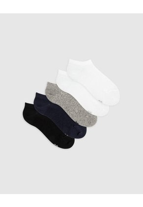 Medias Niño Tobillera Corta Algodón Pack X5 Surtido Multicolor