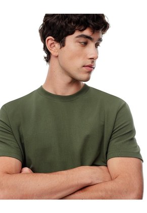 Camiseta Oversize Algodón Verde Hombre Verde
