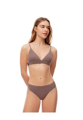 Top Soporte Medio Seamless Café Mujer Cafe