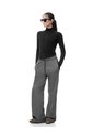 Pantalón Relax Tiro Medio Algodón Gris Mujer Gris de Gef