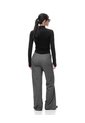 Pantalón Relax Tiro Medio Algodón Gris Mujer Gris de Gef