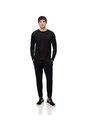 Pantalón Deportivo Control Humedad Negro Hombre Negro de Gef