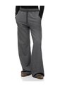 Pantalón Relax Tiro Medio Algodón Gris Mujer Gris de Gef