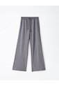 Pantalón Relax Tiro Medio Algodón Gris Mujer Gris de Gef