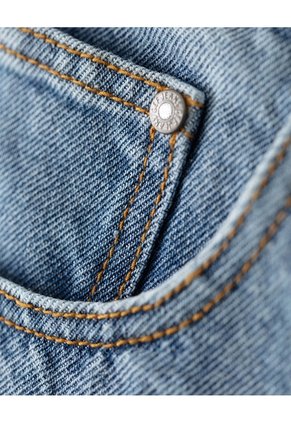 Bermuda Denim Regular índigo Medio Hombre Azul