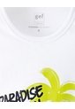 Camisilla Algodón Blanca Estampada Niño Blanco de Gef