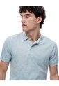 Polo Slim Algodón Azul Hombre Azul de Gef