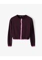 Suéter Tejido Regular Botones Vinotinto Mujer Violeta de Gef